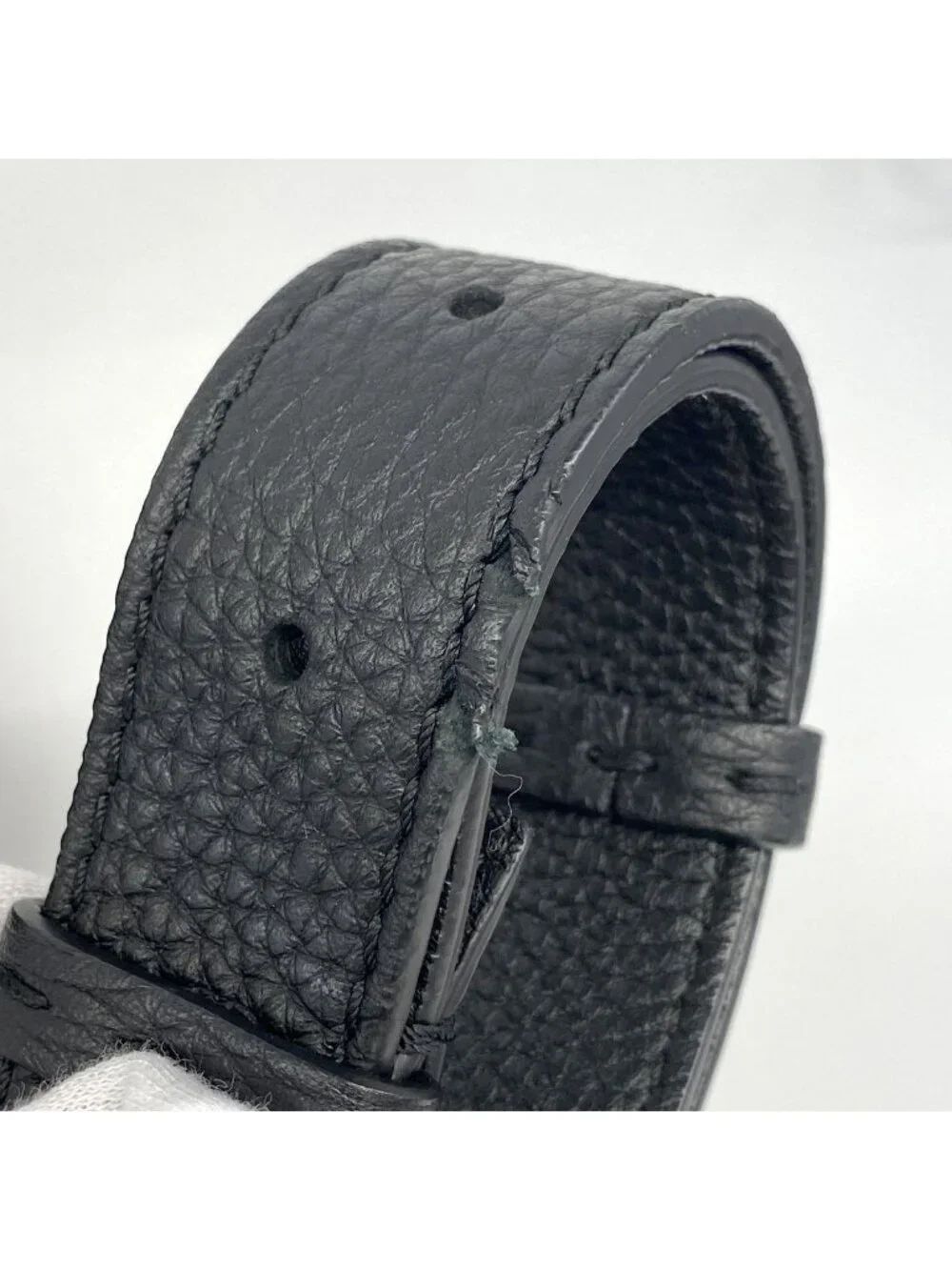 Fendi Handbag Monster Selleria Peekaboo Leather Black Silver 2-Way Bag